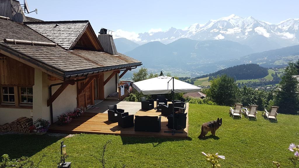 Villa La Joubarbe Au Balcon Du Mont-Blanc Sallanches Exterior foto
