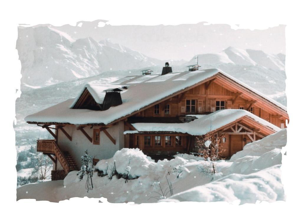 Villa La Joubarbe Au Balcon Du Mont-Blanc Sallanches Exterior foto