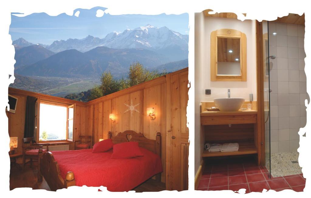 Villa La Joubarbe Au Balcon Du Mont-Blanc Sallanches Zimmer foto